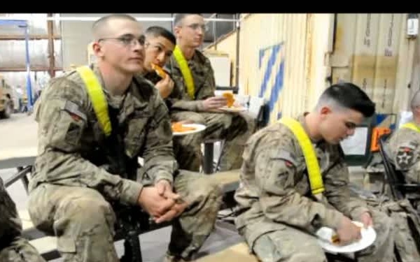 Pizza for Providers: Deployed Soldiers Enjoy Super Bowl With Donated Deep Dishes