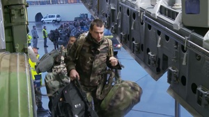 U.S. Air Force Support French Military - C-17 Transportation Flight
