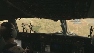 U.S. Air Force Support French Military - C-17 Transportation Flight into Bamako, Mali