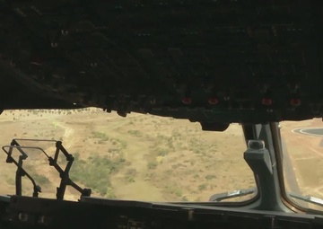 U.S. Air Force Support French Military - C-17 Transportation Flight into Bamako, Mali