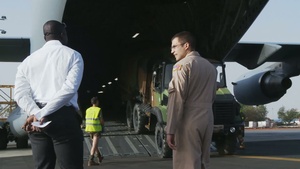 United States Air Force Support French Military - C-17 Transportation Flight into Mali