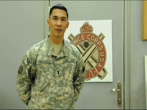 1st Lt. Edgar Nicolau Sends a Yellow Ribbon Event Message to His family