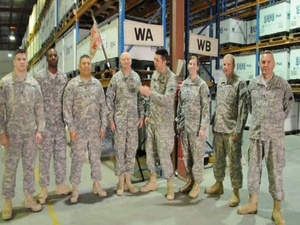 Soldiers of the W7A Warehouse Yellow Ribbon Greeting