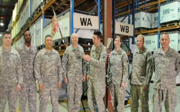 Soldiers of the W7A Warehouse Yellow Ribbon Greeting