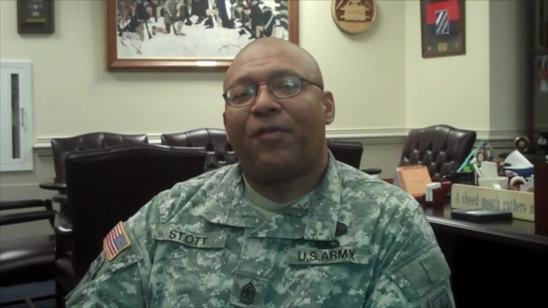 Sgt. Maj. Stephen Stott About Command Sgt. Maj. Carrie Glover