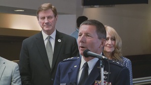 USAFA Unveils Display at Colorado Springs Airport