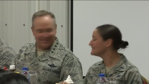 CSAF and CMSAF Visit the 380th AEW