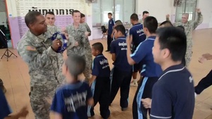 Service Members Visit Phitsanulok Panyanukul School