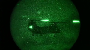 31st MEU Aviation Combat Element Practices Night Landings on Ship