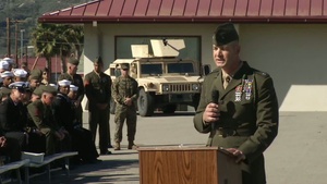 Remarks by Lt. Col. Robert Weiler During the Posthumous Bronze Star Ceremony for Sgt. William Stacey