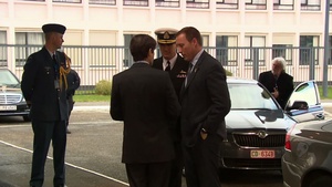 NATO Defense Ministers Arrivals, B-Roll