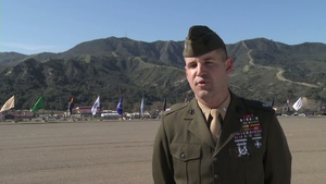 Lt. Col. Coby Moran at 2nd Battalion, 1st Marine Regiment's Change of Command Ceremony