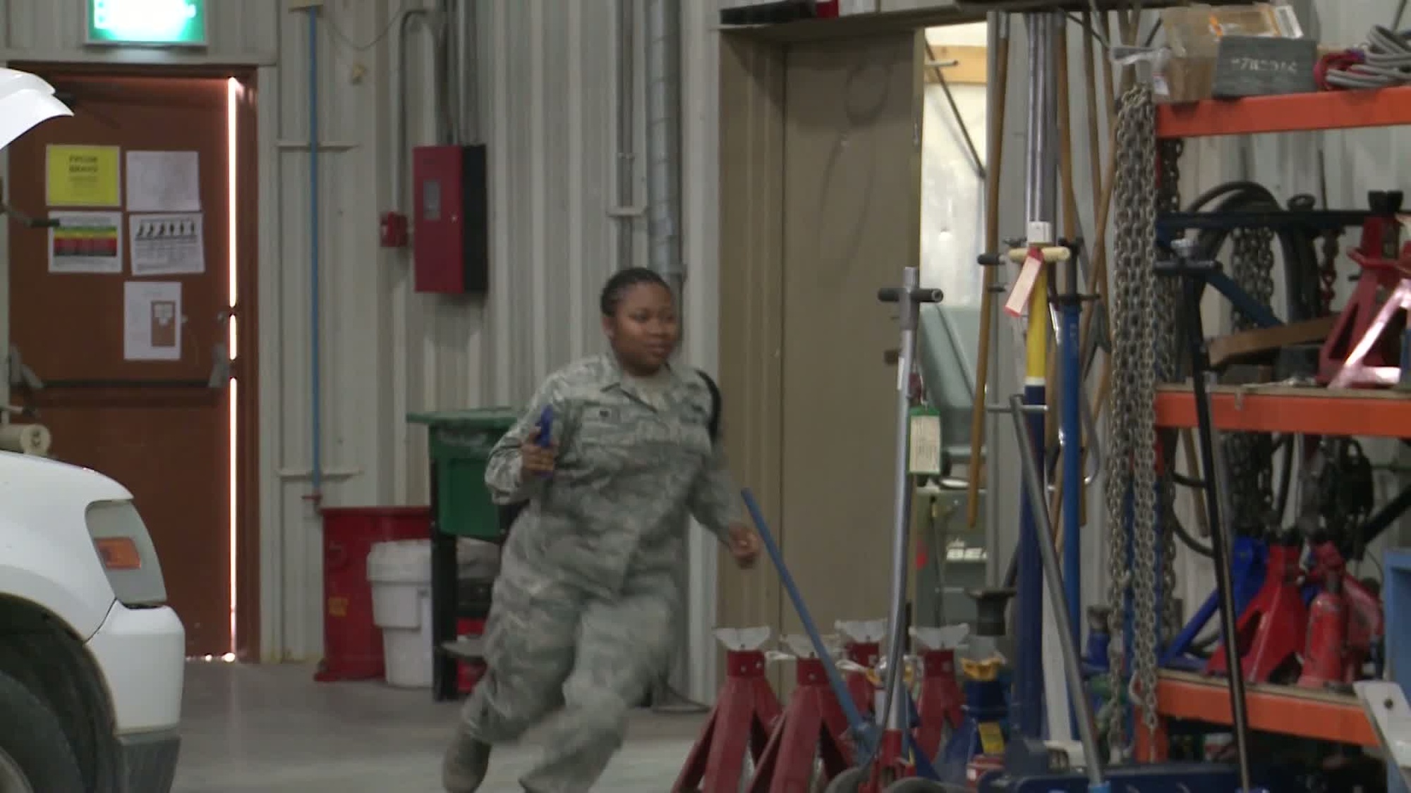 Service members take measures to fight back against violence. Includes sound bites from Tech. Sgt. Ernest Minyard and Staff Sgt. Michael Dicicco, Check Six Instructors. Also available in high definition.