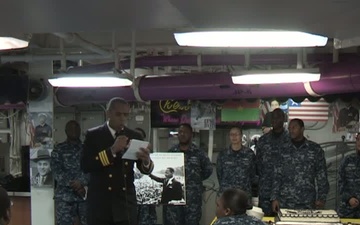 African-American heritage month luncheon aboard USS Nimitz