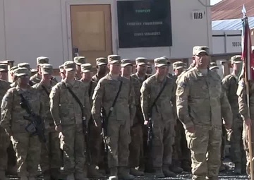 210th Brigade Support Battalion Combat Patch Ceremony