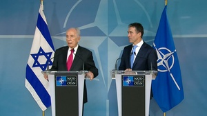 NATO Joint Press Point with the President of Israel, Mr. Shimon Peres