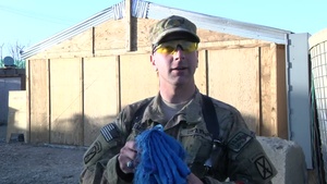Maj. Jon Belmont (greeting with slate, no graphics)