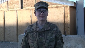 2nd Lt. Sean Flanagan (greeting with slate, no graphics)