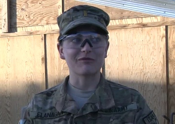 2nd Lt. Sean Flanagan (greeting with slate, no graphics)