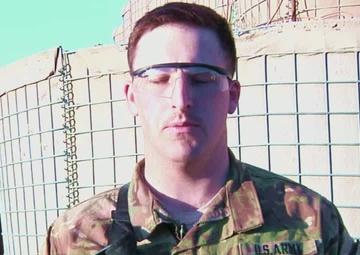 1st. Lt. James Gaffney (greeting with slate, no graphics)