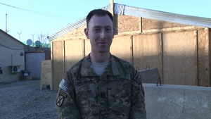 Capt. James Goldman (greeting with slate, no graphics)