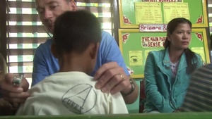 Pediatricians Treat Children at the Silanga Elementary School
