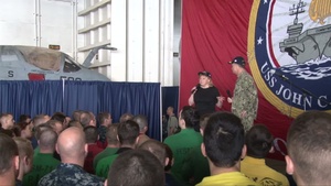 USO Troop Visit Toured USS John C. Stennis