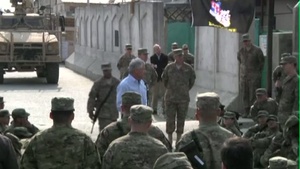 Secretary of Defense Visits Jalalabad Airfield, Afghanistan