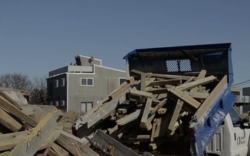 U.S. Army Corps of Engineers Helps Clean up Fire Island Sandy Debris