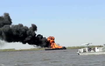 Coast Guard Responds to Allision, Tug Fire South of New Orleans