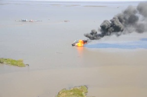 Coast Guard Responds to Allision, Oil Spill South of New Orleans
