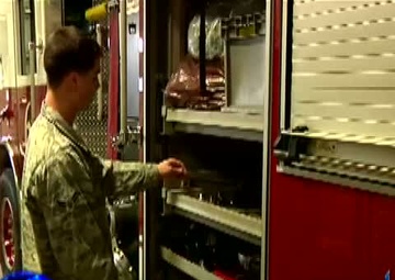 A1C Justin Phelps Trains to Keep Base Residents Safe