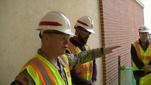 MG Cox Visits USAG Humphreys Elementary and High School Construction Project