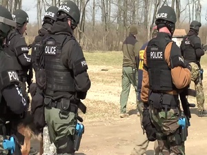 Noblesville Emergency Services Unit Trains at Camp Atterbury B-Roll