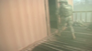 Missouri Guard infantry trains on urban ops broll