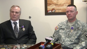 WTB Soldier and Vietnam Veteran Receive Purple Hearts