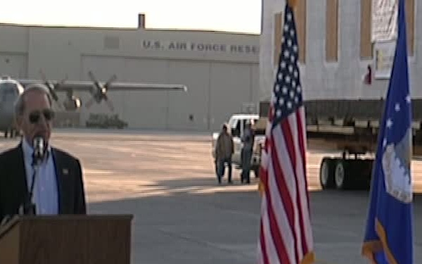 Dobbins Chapel Taxis Down Runway