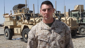 Lance Cpl. Nathan Stevens Greets Tampa Bay Rays