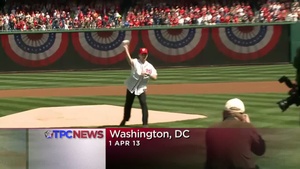 Medal of Honor Recipient Throws First Pitch