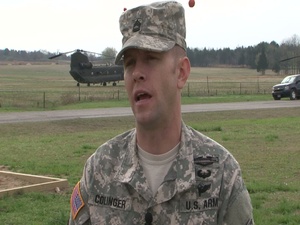 Oklahoma National Guard Hosts Air Assault Course - Interview with Sgt. 1st Class Colinger