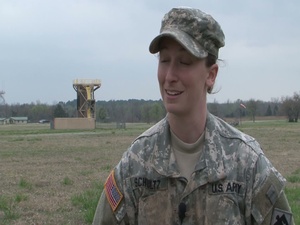 Oklahoma National Guard Hosts Air Assault Course - Interview with Cadet Schultz