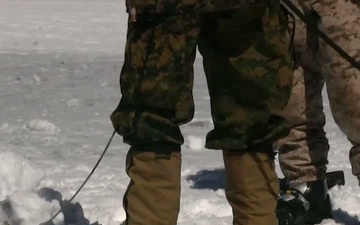 Second Battalion, Third Marine Regiment Marines Conduct Ice Breaching Training at MWTC