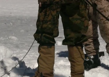 Second Battalion, Third Marine Regiment Marines Conduct Ice Breaching Training at MWTC