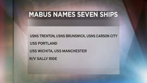 R.V. Sally Ride Among Seven New Navy Ship Names