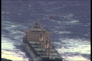 Coast Guard Medevacs Ailing Crewman From Ship 300 Miles Offshore