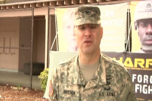COL Thomas Brittain Speaks at SHARP 5K Run