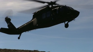 Second Battalion, Third Marine Regiment Marines get inserted by the UH-60 BlackHawk for their Final Exercise at MWTC