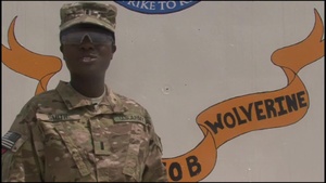 Graduation Shout Out from 1LT Nadine Smith to Nickala Smith