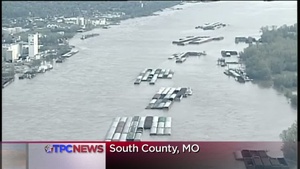 Coast Guard Responds to Runaway Mississippi Barges