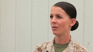 Sgt. Sheena Adams speaks about the importance of the training FET Marines receive